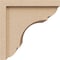 Ekena Millwork 11"W x 11"D x 11"H Wide Bryant Rough Cedar Woodgrain TimberThane Corbel, Primed Tan CORUR11X11X11BRYRCPR - alternate 4